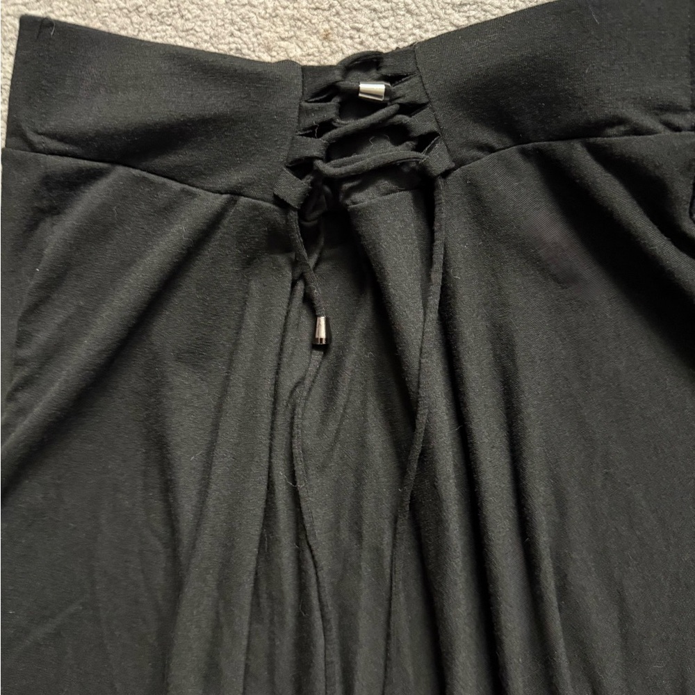Black Asymmetrical Skirt - Picture 2 of 6
